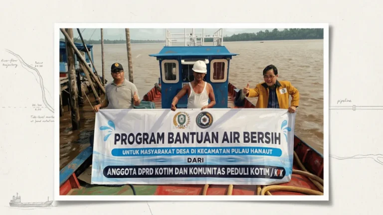Menambal Dahaga Pesisir: Komunitas Peduli Kotim Terjang Pasang Surut Mentaya Pasok Air Bersih