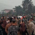 Gugur Saat Tugas Pamtas Papua: Putera Terbaik Sampit Pratu Sugiono Dimakamkan Lewat Upacara Militer