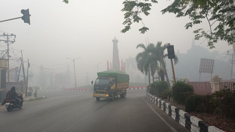 Sampit Terancam Asap Kiriman dari Seberang Mentaya